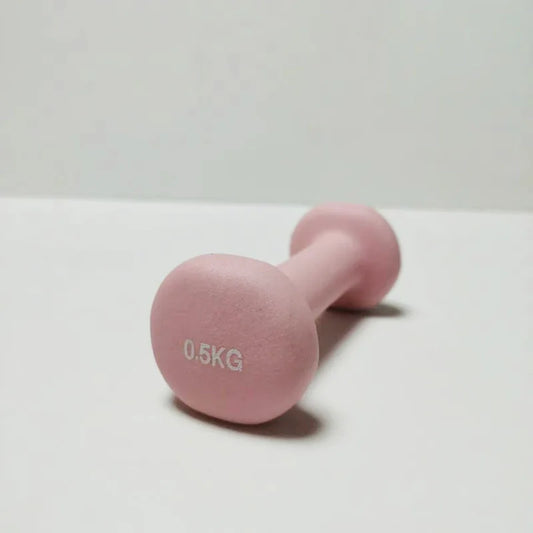 1Pc Dipped Dumbbells 0.5-1.5Kg Fitness Dumbbell Women Teens Children Cast Iron Mini Portable Dumbbells for Home Office Gym
