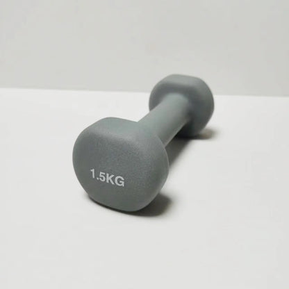 1Pc Dipped Dumbbells 0.5-1.5Kg Fitness Dumbbell Women Teens Children Cast Iron Mini Portable Dumbbells for Home Office Gym