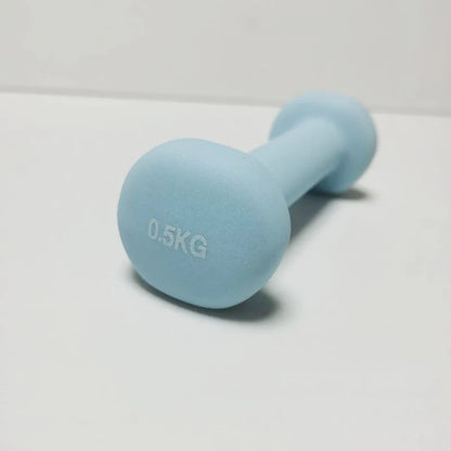 1Pc Dipped Dumbbells 0.5-1.5Kg Fitness Dumbbell Women Teens Children Cast Iron Mini Portable Dumbbells for Home Office Gym