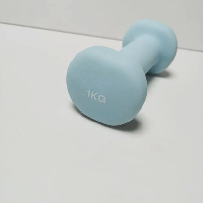 1Pc Dipped Dumbbells 0.5-1.5Kg Fitness Dumbbell Women Teens Children Cast Iron Mini Portable Dumbbells for Home Office Gym